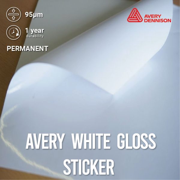 Avery white/transparent/lamination sticker - Image Junction