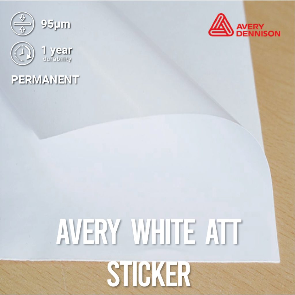 Avery white/transparent/lamination sticker - Image Junction