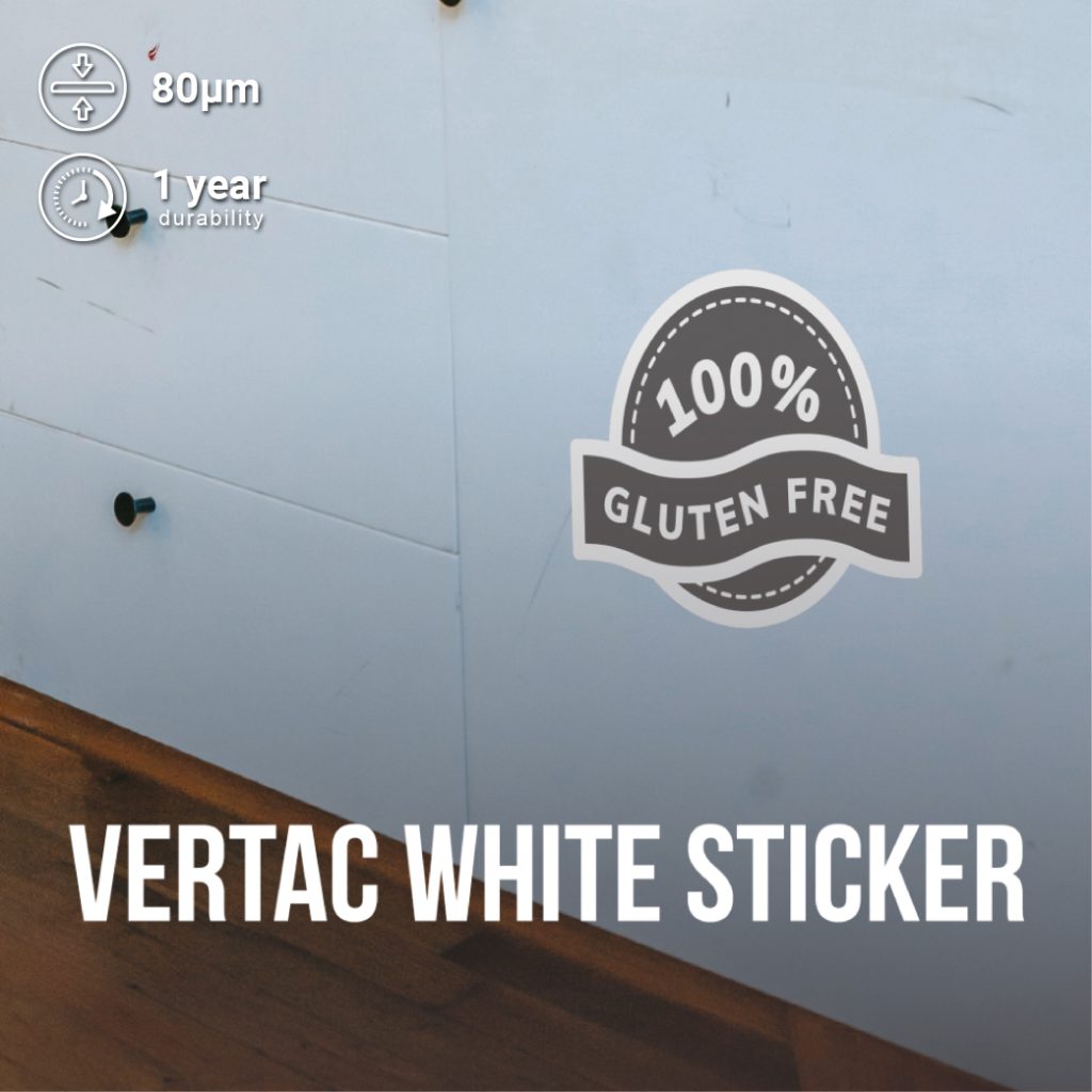 Vertac Vertac white/transparent/lamination/colour sticker - Image Junction